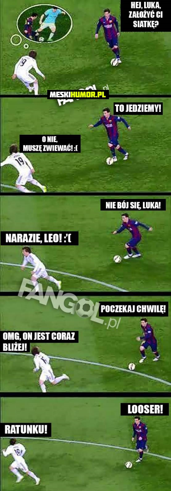 Jak Messi wystraszył Modricia.... Obrazki   