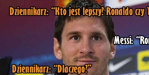 Messi chyba nie zrozumiał dziennikarza :P Obrazki   