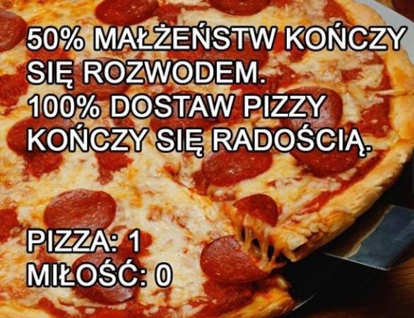 Pizza vs miłość Obrazki   