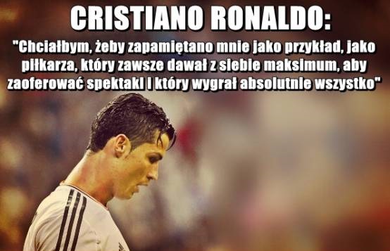 Piękne słowa Cristiano Ronaldo Obrazki   