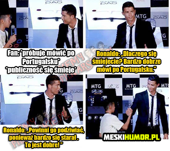 Ronaldo staje w obronie młodego fana. Piękne zachowanie. Obrazki   