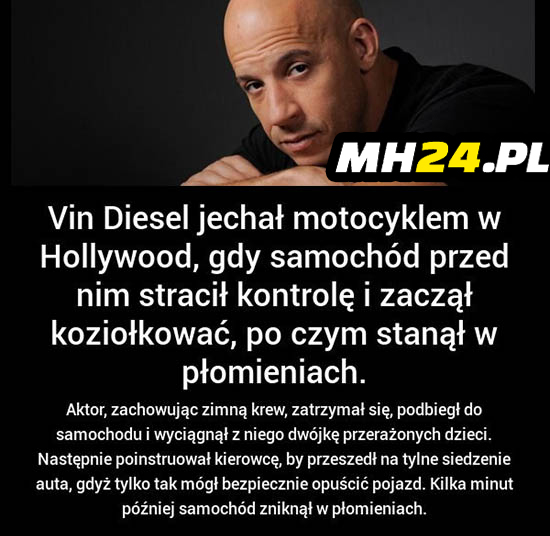 Vin Diesel uratował życie trzem osobom! Obrazki   