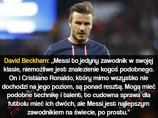 Beckham porównuje Messiego i CR7 Obrazki Sport   