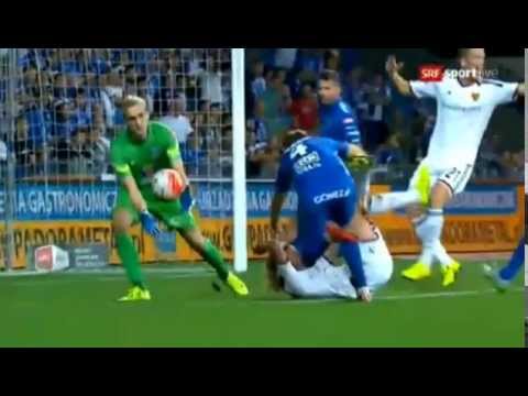 Tomasz Kędziora czerwona kartka Lech Poznan vs Basel
