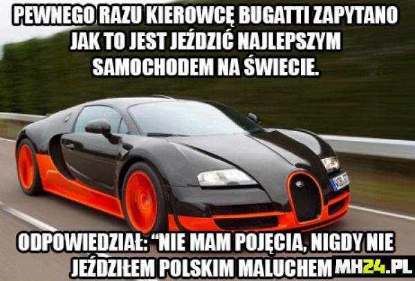 Bardzo zaskakująca odpowiedź kierowcy Bugatti Motoryzacja Obrazki   