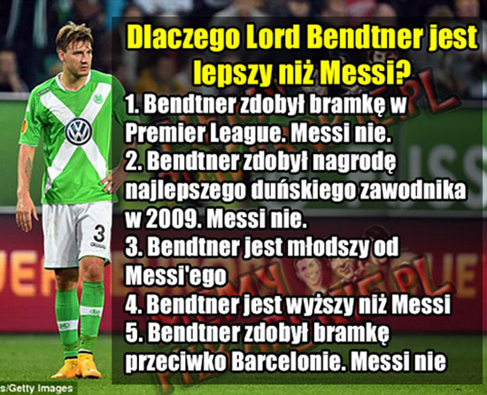 Dlaczego Lord jest lepszy niż Messi? Sport   