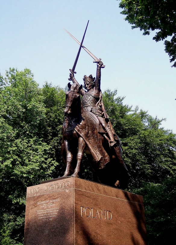 Pomnik Władysława Jagiełły w nowojorskim Central Parku Obrazki   