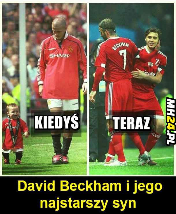 David Beckham i jego najstarszy syn Obrazki   