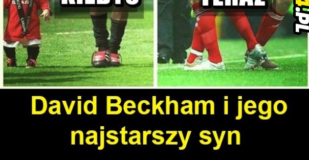 David Beckham i jego najstarszy syn