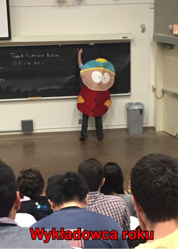 Wykładowca na pewnej uczelni przebrał się za Cartmana Obrazki   