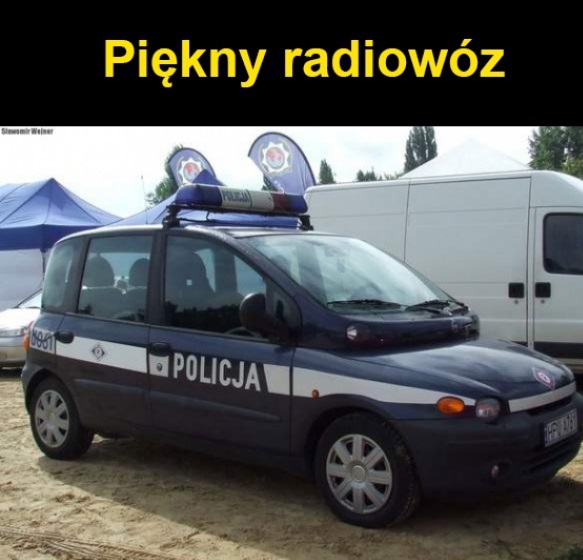 Piękny radiowóz Obrazki   