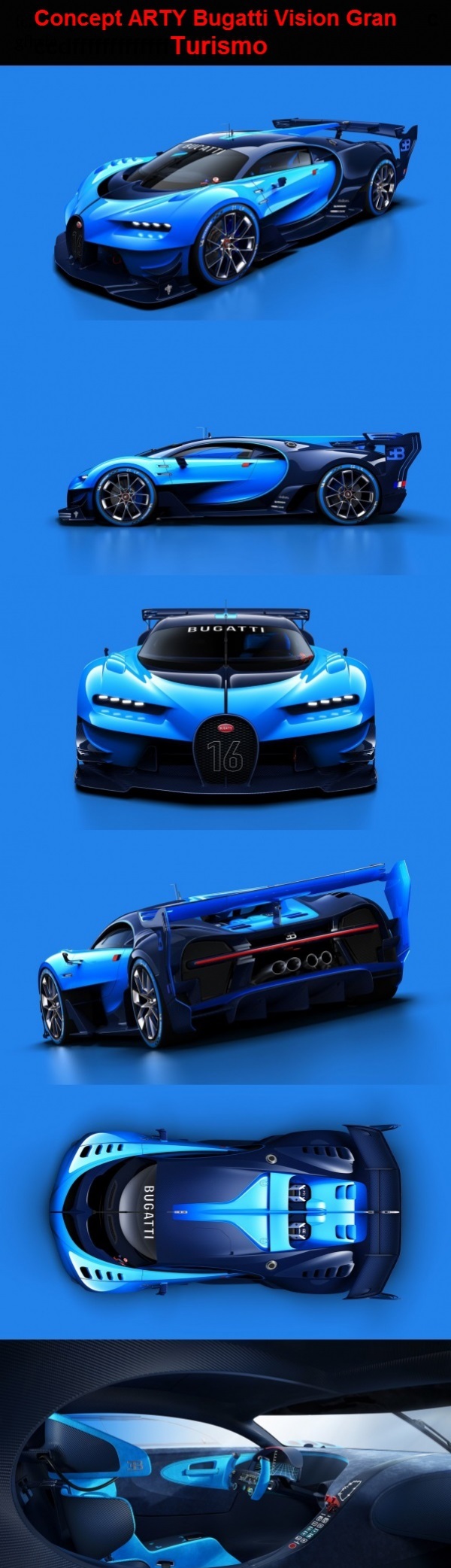 Concept ARTY Bugatti Vision Gran Turismo Obrazki   