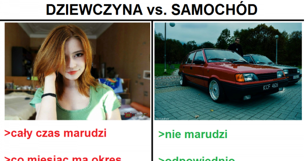 Dziewczyna vs. samochód Obrazki   
