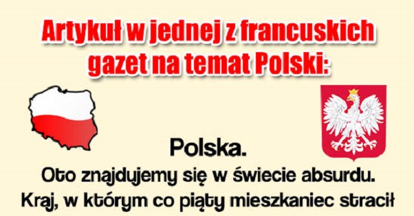 Tak o Polsce napisała jedna z francuskich gazet Obrazki   