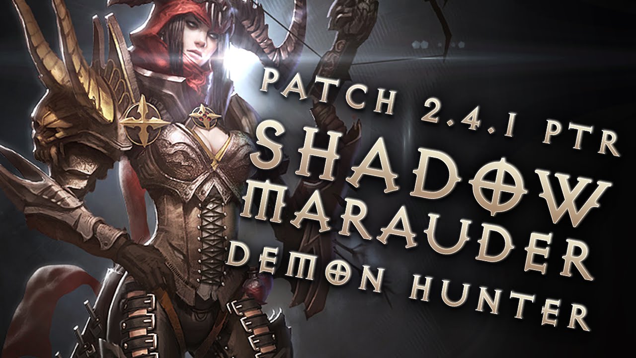 Diablo 3 2.4.1 Demon Hunter Build: Shadow Marauder GR 96+ (PTR, Season 6) Video   
