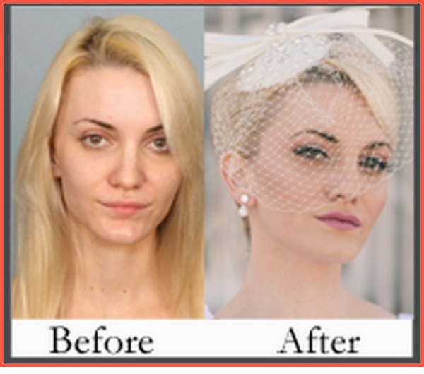 Tak wyglądają panny młode przed i po zrobieniu makijażu ślubnego Obrazki   