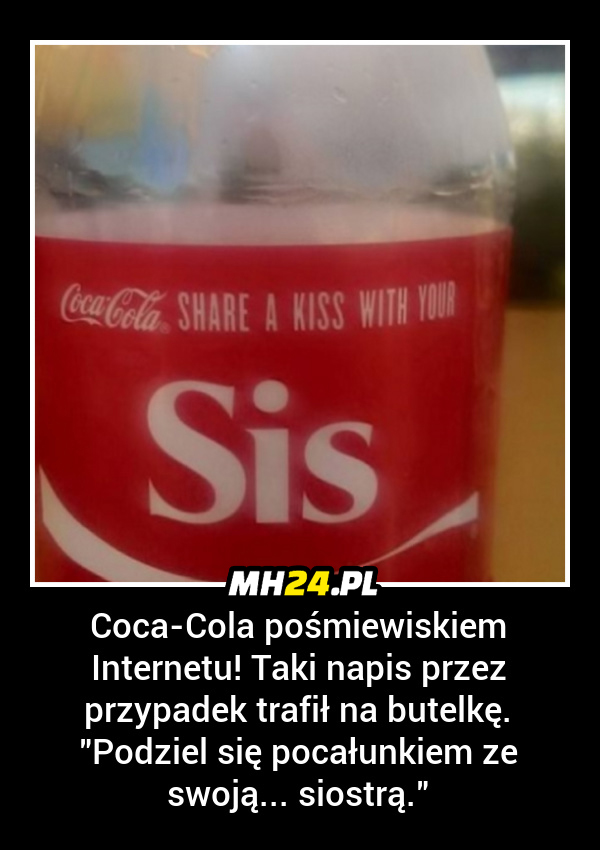 Coca-Cola jest pośmiewiskiem Internetu Obrazki   