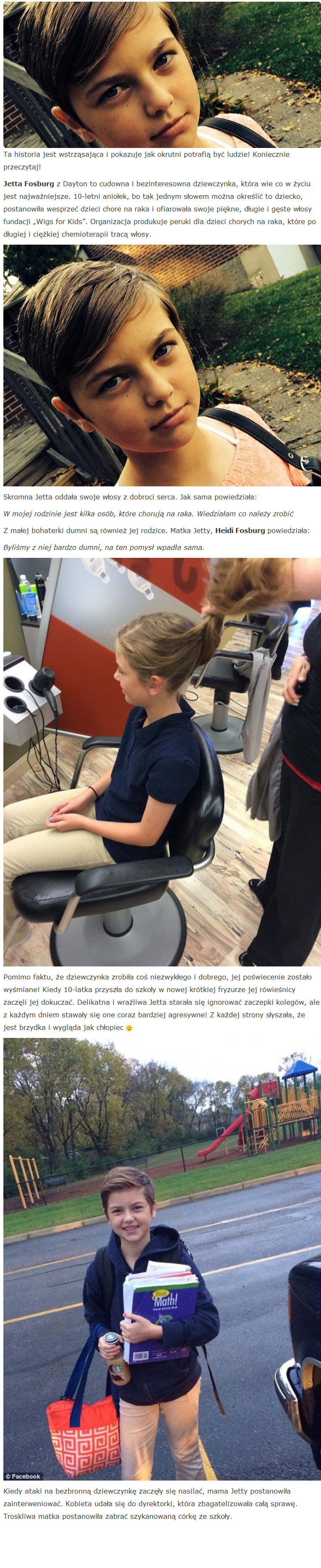 To straszne! Dziewczynka oddała włosy na perukę dla chorych na raka i … Obrazki   