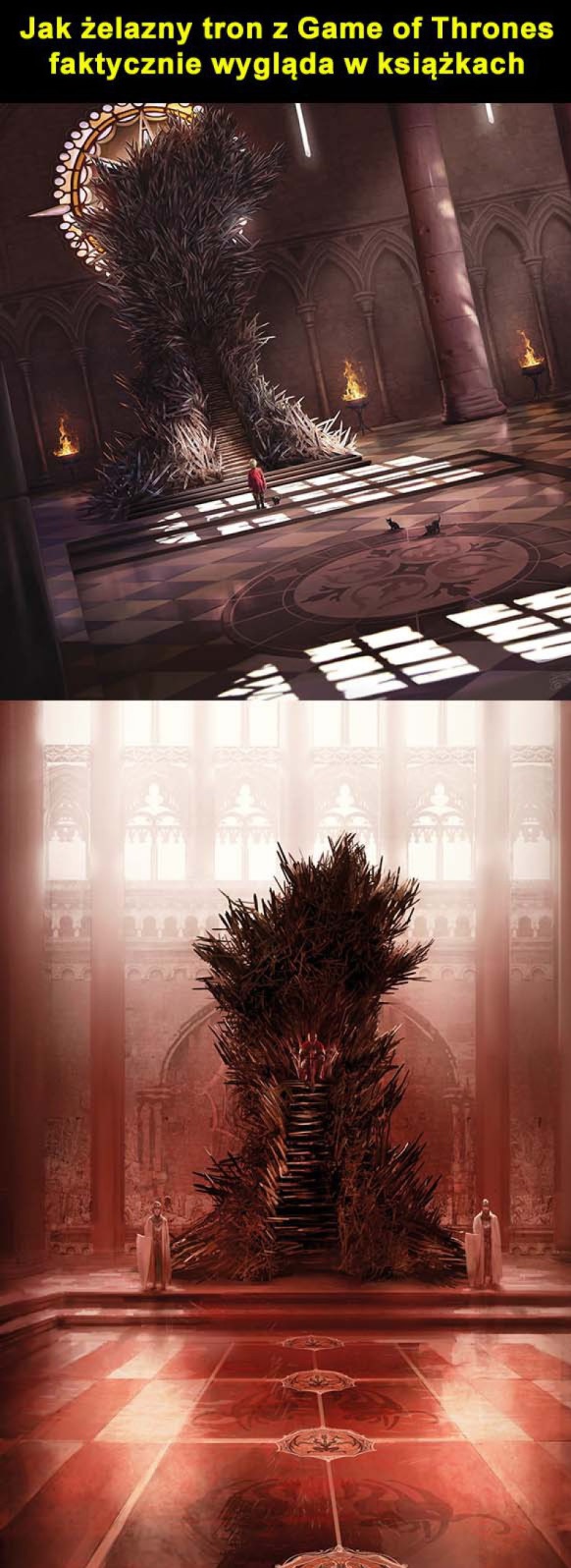 Jak żelazny tron z Gry o tron faktycznie wygląda w ksiązkach Obrazki   