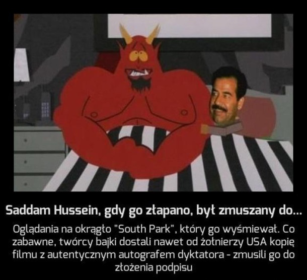 Twórcy South Park dostali od Saddama Husseina... Obrazki   