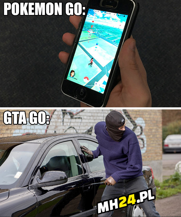Pokemon Go vs GTA Go Gry   