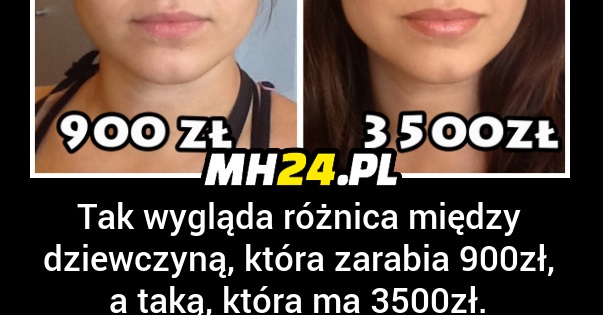 Tak wygląda różnica między dziewczyną zarabiającą 900 zł a 3500 zł Obrazki   