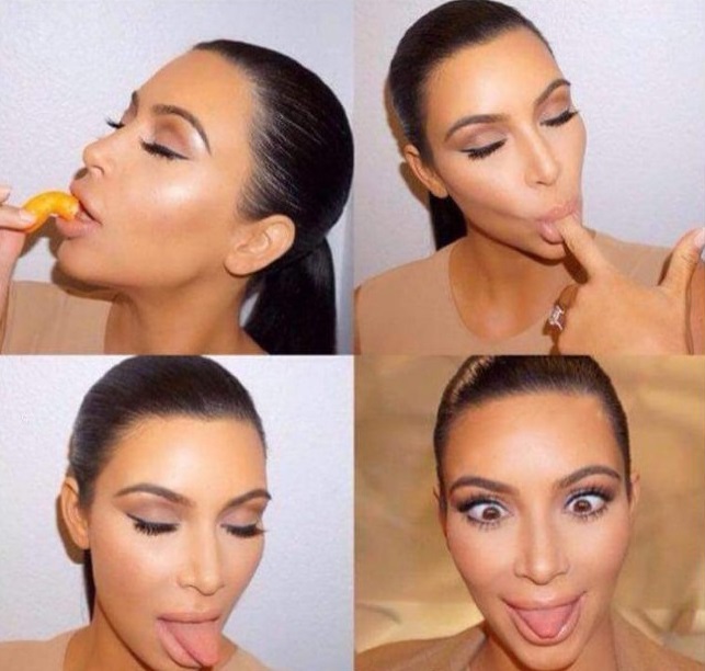 Kim Kardashian i jej buzia xD Obrazki   