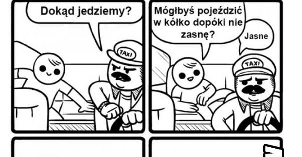 Troskliwy taksówkarz Obrazki   
