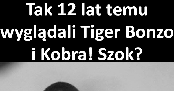 Tak 12 lat temu wyglądali Tiger Bonzo i Kobra