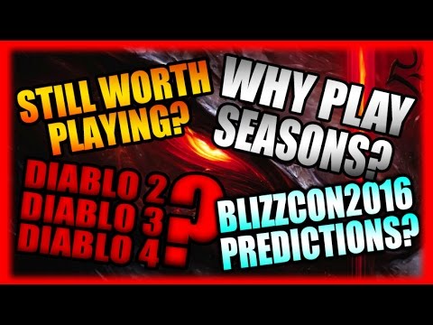 Diablo Rant Time! Blizzcon Predictions, Season 8, and the Future of Diablo! Reaper of Souls Gameplay Video   