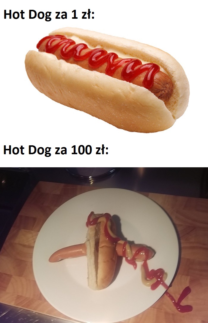 Który hot dog wygląda smaczniej? Obrazki   