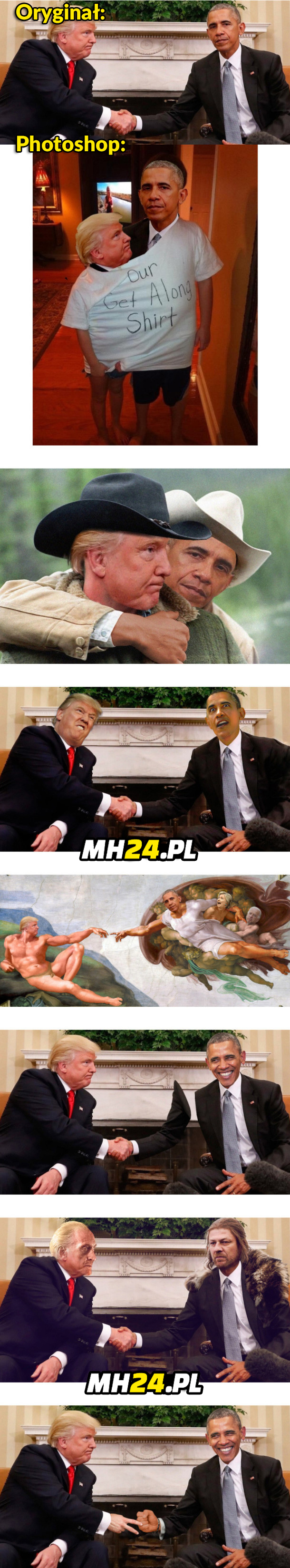 Trump, Obama i mistrzowie Photoshopa w akcji Obrazki   