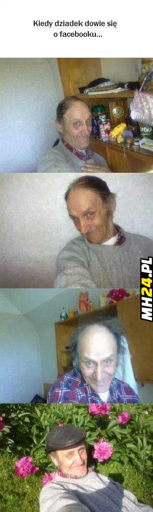 Dziadek i fejs Obrazki   