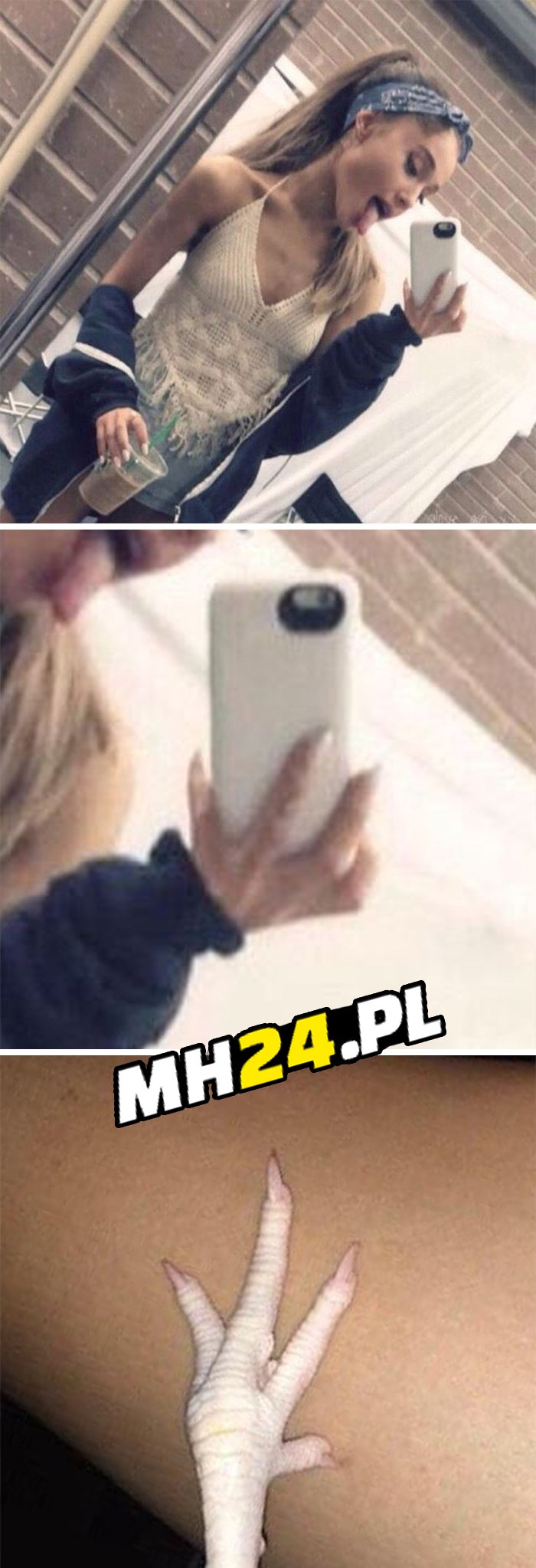 Jej selfie i co ja widzę Obrazki   