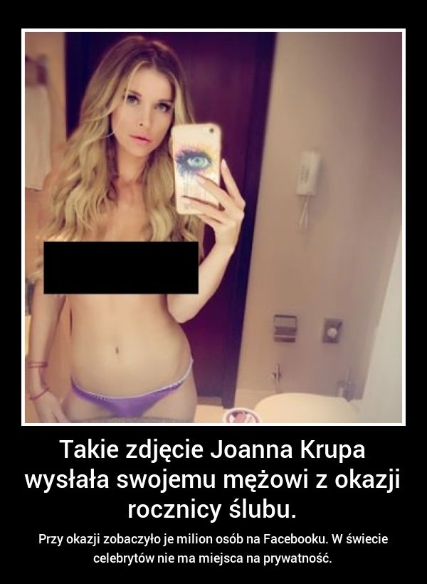 Takie foto Joanna Krupa wysłała... Obrazki   