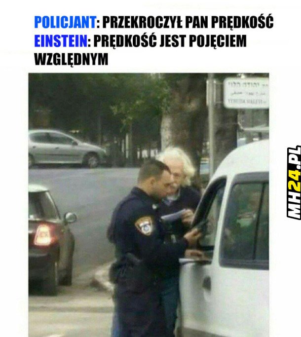 Policja vs Einstein
