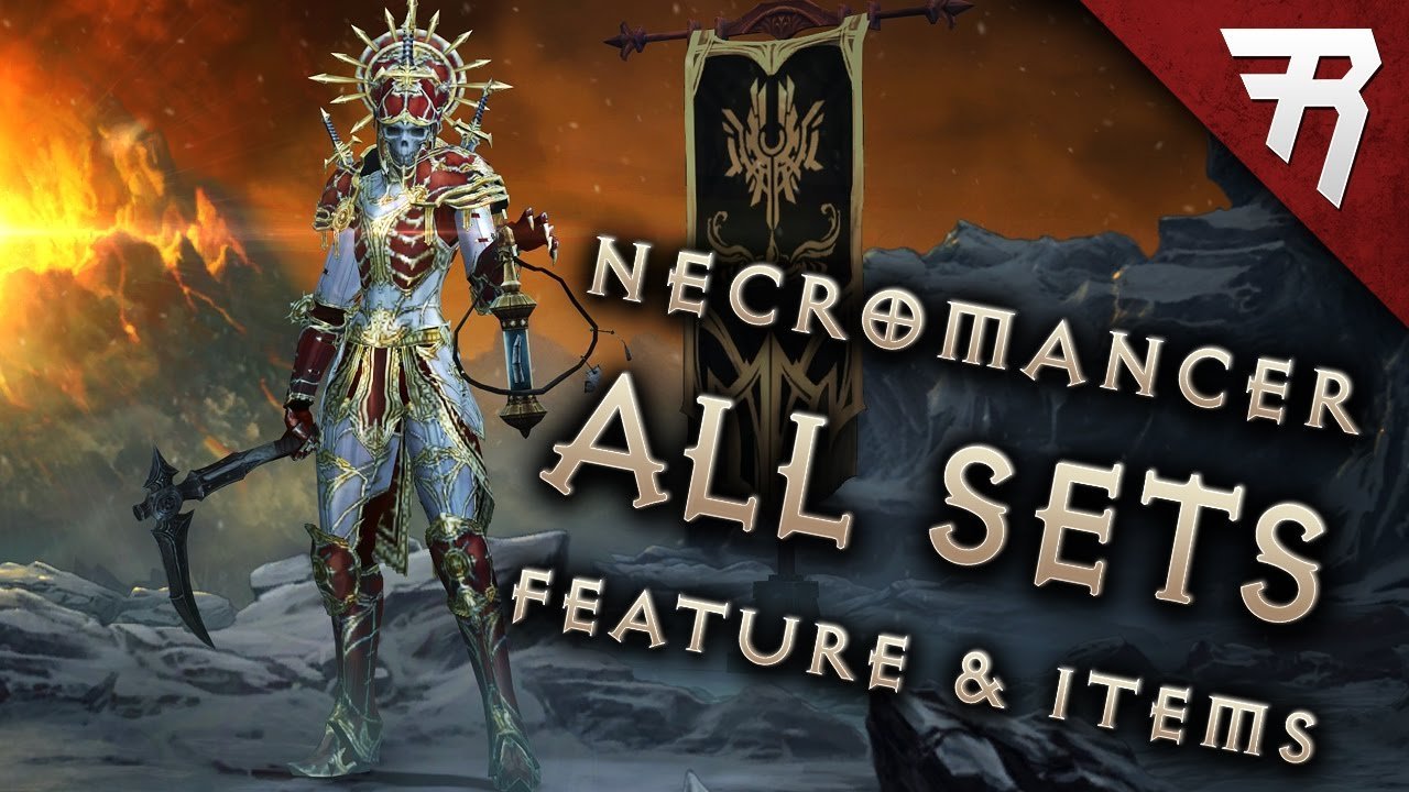 NECROMANCER GAMEPLAY: All sets! Legendary preview! (Diablo 3 2.6 beta) Video   