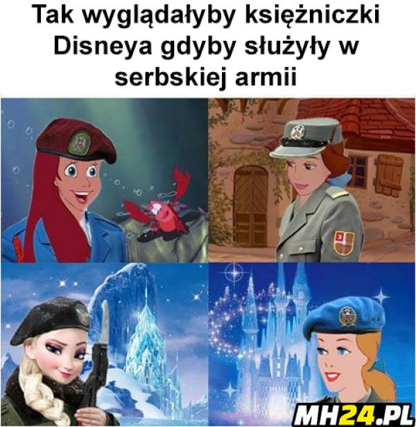 Księżniczki Disneya w serbskiej armii Obrazki   
