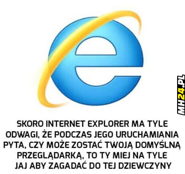 Internet Explorer daje przykład