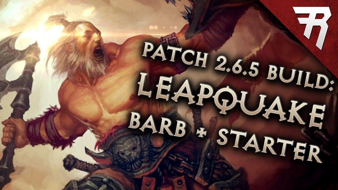 Diablo 3 Season 17 Barbarian Leapquake GR 126+ & starter build guide - Patch 2.6.5 (Torment 16) Video   