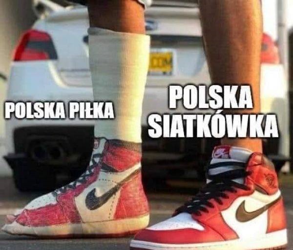Polska piłka vs polska siatkówka xD Memy   