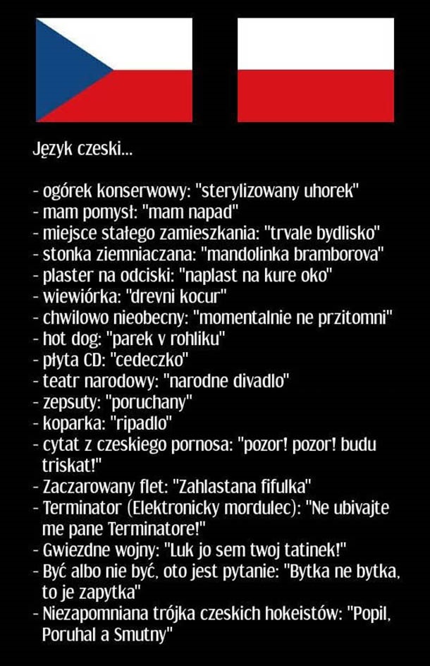 Język czeski jest prosty Obrazki   