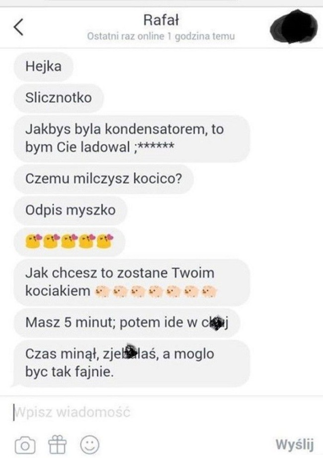 Nieudany podryw Rafała xD Obrazki   