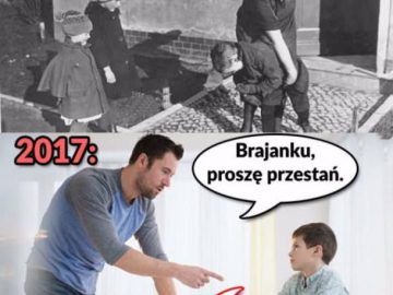 WYCHOWANIE DZIECI 1917 VS 2017 ROK Obrazki   